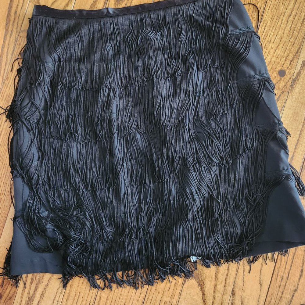 GAP black fringe skirt - Picture 2 of 4